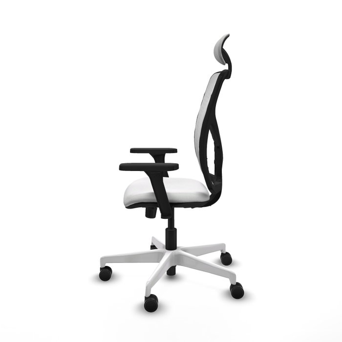 PIQUERAS Y CRESPO Silla de oficina Motilla Blanca con Mecanismo Sincro PIQUERAS Y CRESPO Silla de oficina Motilla Blanca con Mecanismo Sincro