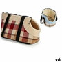 Bolso para Mascotas Mascow 28 x 39 x 40 cm A cuadros (6 Unidades)