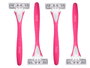 Berilo Set 4 Maquinillas de Afeitar 3 Hojas Rosa 11x21x4.5 cm (Set de 24)