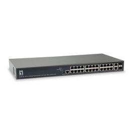 Levelone GEP-2681 Switch gestionado L3 Gigabit Ethernet PoE negro