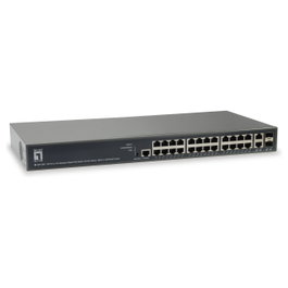 LevelOne GEP-2681 Switch gestionado L3 Gigabit Ethernet 10/100/1000 PoE Negro