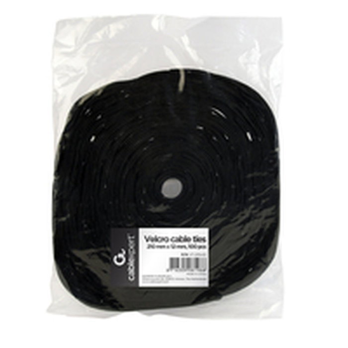 GEMBIRD VT-210X12 Tiras de velcro Negro 100 piezas