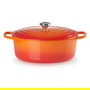 Le Creuset Olla de Hierro Fundido Signature Ovalada 33 cm (7.5 L), Enamel, Naranja, Apta para Todo Tipo de Cocinas Incluyendo Inducción
