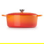 Le Creuset Olla de Hierro Fundido Signature Ovalada 33 cm (7.5 L), Enamel, Naranja, Apta para Todo Tipo de Cocinas Incluyendo Inducción
