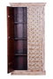 Giner y Colomer Armario Madera de Mango 2 Puertas Color Marfil Envejecido