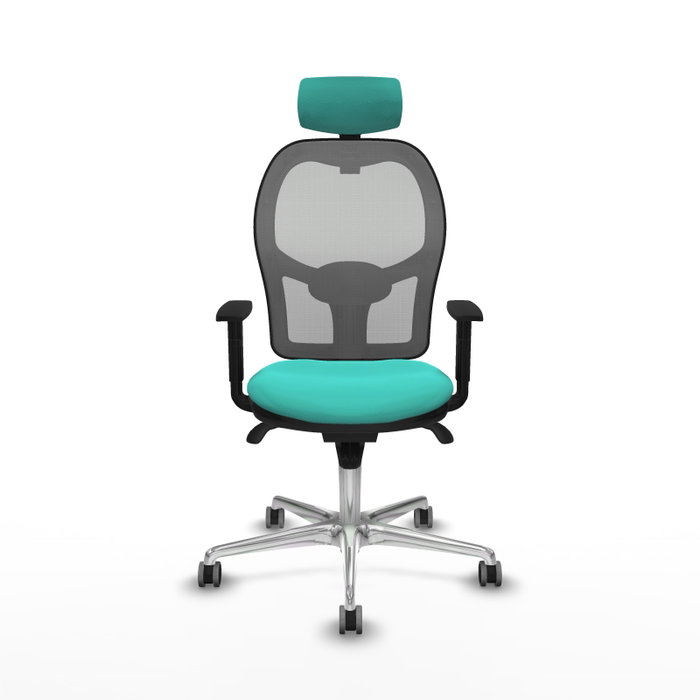 PIQUERAS Y CRESPO Silla de oficina Jorquera con mecanismo Sincro, Turquesa y Gris PIQUERAS Y CRESPO Silla de oficina Jorquera con mecanismo Sincro, Turquesa y Gris