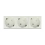 DeLOCK Easy 45 - Tomacorriente con Conexión a Tierra (Schuko) 3 vías, Disposición 45°, 45x45 mm, 250V/16A, Blanco ABS, Pack de 5 Unidades
