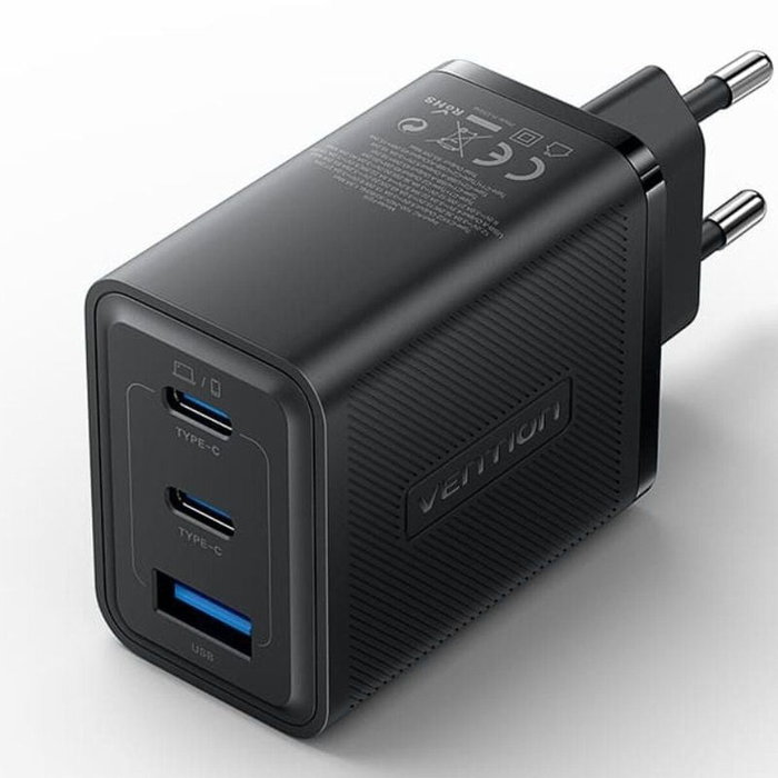 Vention Cargador de Pared GaN FERB0-EU 65W con 2xUSB-C y 1xUSB-A