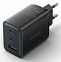 Vention Cargador de Pared GaN USB-C 65W FERB0-EU, 3 Puertos (2x USB-C + 1x USB-A), Compatible con PD/QC/FCP/AFC, Negro