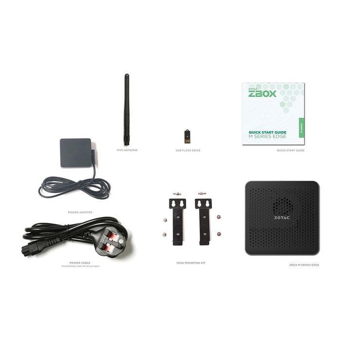 Zotac ZBOX MI648 Barebone Intel Core i5-1340P 13ª Gen hasta 64GB DDR5 SSD M.2 SATA