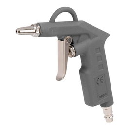 Powerplus Pistola de sopletear neumática con pico de 2,5 cm, 12 bar, 125 l/min, para compresor