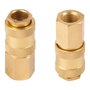 Powerplus Conectores Universales Latón Hembra Rosca Hembra 1/4 Pulg para Aire Comprimido, 2 Uds