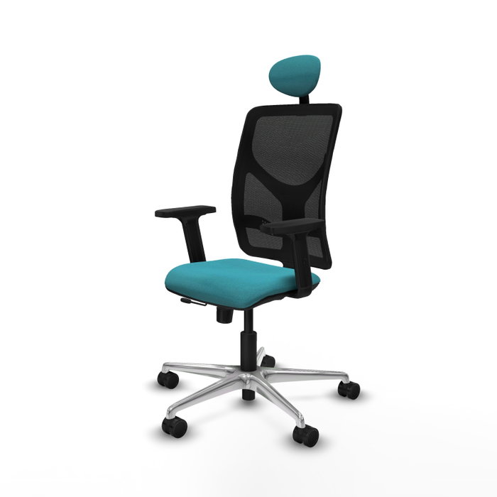 PIQUERAS Y CRESPO Silla de oficina Motilla con mecanismo Sincro/Traslack, Turquesa y Negro PIQUERAS Y CRESPO Silla de oficina Motilla con mecanismo Sincro/Traslack, Turquesa y Negro