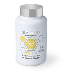 N&N NOVA NUTRICION Gla Forte 60 Cápsulas, Aceite de Borraja y Vitamina E, Complemento Alimenticio para Colesterol y Protección Celular