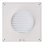 Edm Rejilla de Ventilación Cuadrada Empotrable ø 100mm con Mosquitera 170x170x10mm ABS Blanca