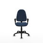 PIQUERAS Y CRESPO Silla de oficina Algarra Azul marino con brazos fijos