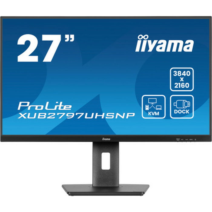 iiyama ProLite XUB2797UHSNP-B1 27 pulg. 4K IPS USB-C Dock KVM