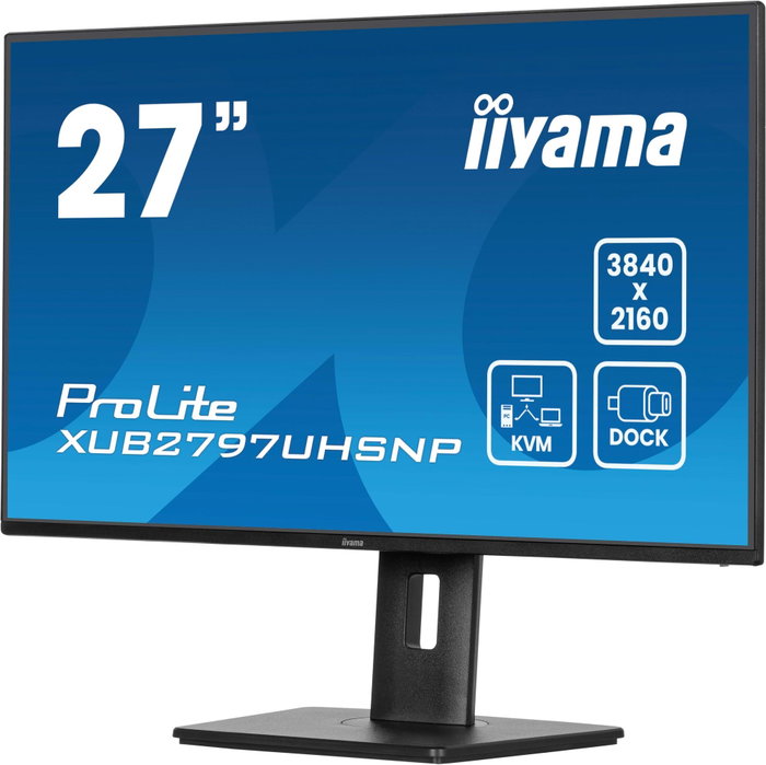 iiyama ProLite XUB2797UHSNP-B1 27 pulg. 4K IPS USB-C Dock KVM