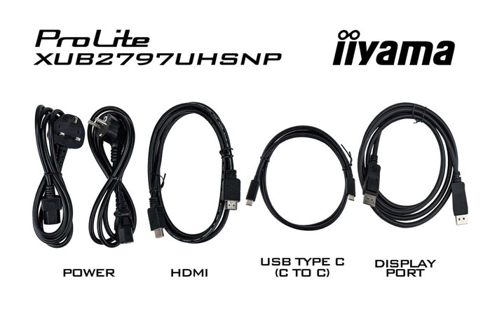 iiyama ProLite XUB2797UHSNP-B1 27 pulg. 4K IPS USB-C Dock KVM