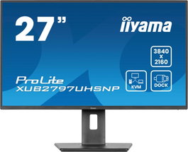 iiyama ProLite XUB2797UHSNP-B1 Monitor 27 Pulgadas 4K IPS USB-C Dock KVM