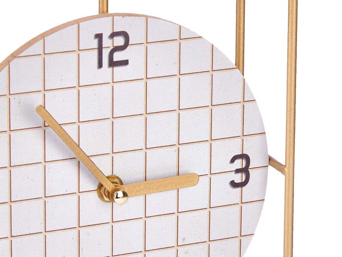 Reloj Sobremesa Marco Giftdecor 18.5 x 25.5 x 6 cm Metal Madera Negro (Set de 6)