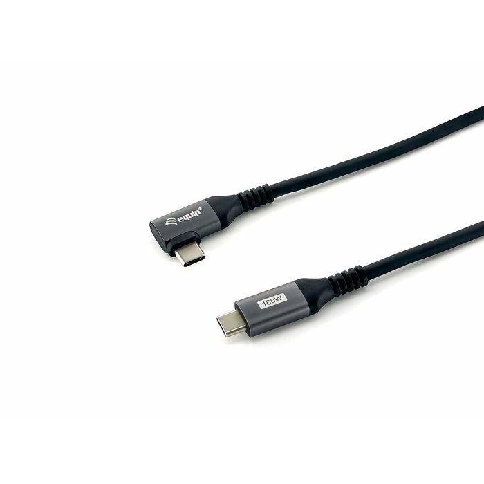 Equip Cable USB-C a USB-C 2.0 3m Ángulo 90° 100W Negro