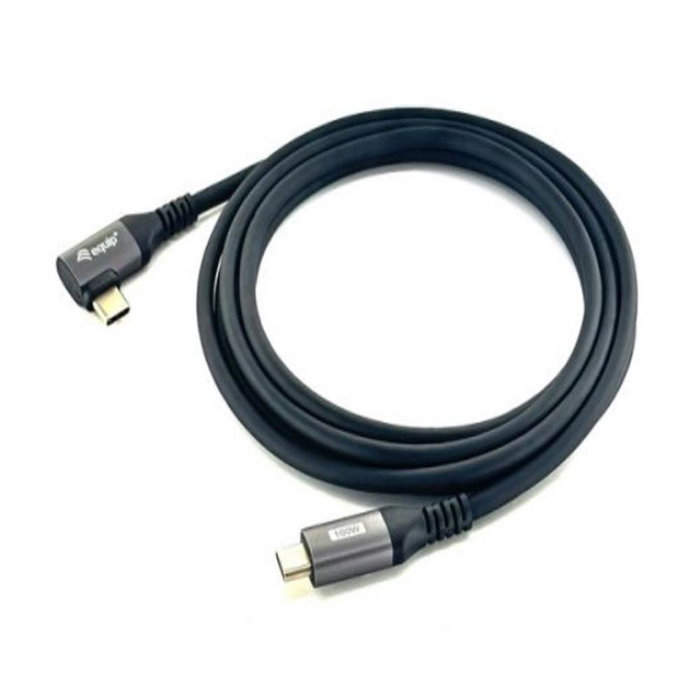 Equip Cable USB-C a USB-C 2.0 3m Ángulo 90° 100W Negro