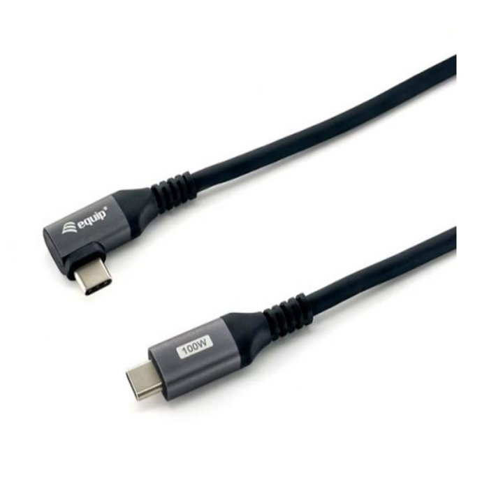 Equip Cable USB-C a USB-C 2.0 3m Ángulo 90° 100W Negro