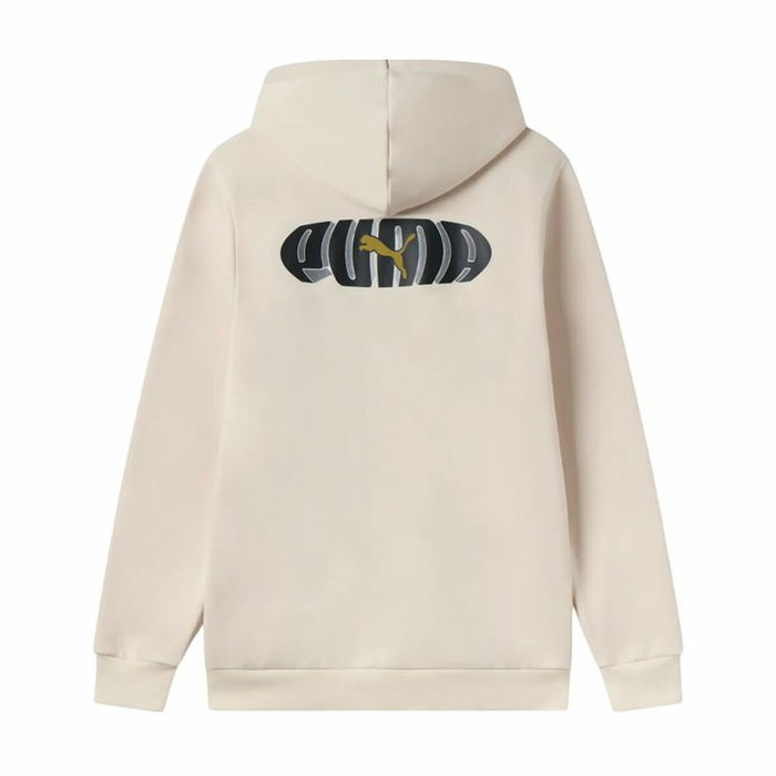 Sudadera con Capucha Hombre Puma Essentials+ Graphic Hoodie Fz Beige