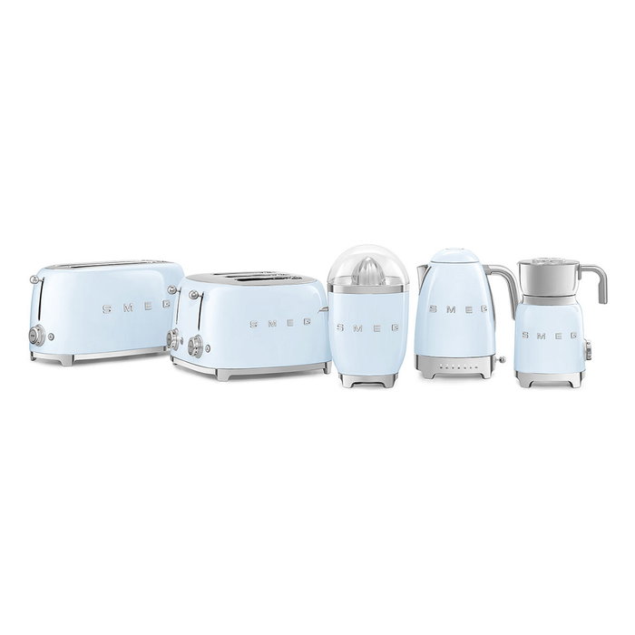 Smeg KLF04PBEU Hervidor de Agua Retro Estilo Años 50, 1.7 L, 2400 W, 7 Temperaturas, Azul Pastel, Acero Inoxidable, Apagado Automático Smeg KLF04PBEU Hervidor de Agua Retro Estilo Años 50, 1.7 L, 2400 W, 7 Temperaturas, Azul Pastel, Acero Inoxidable, Apagado Automático