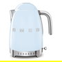 Smeg KLF04PBEU Hervidor de Agua Retro Estilo Años 50, 1.7 L, 2400 W, 7 Temperaturas, Azul Pastel, Acero Inoxidable, Apagado Automático