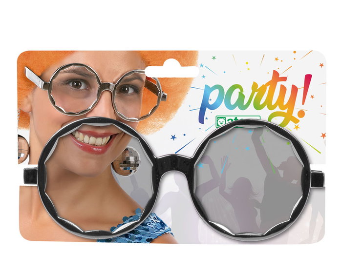 Atosa Gafas Redondas con Bolas Plateadas para Mujer Adulto Atosa Gafas Redondas con Bolas Plateadas para Mujer Adulto
