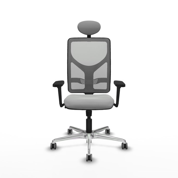 PIQUERAS Y CRESPO Silla de oficina Motilla Gris con Mecanismo Sincro