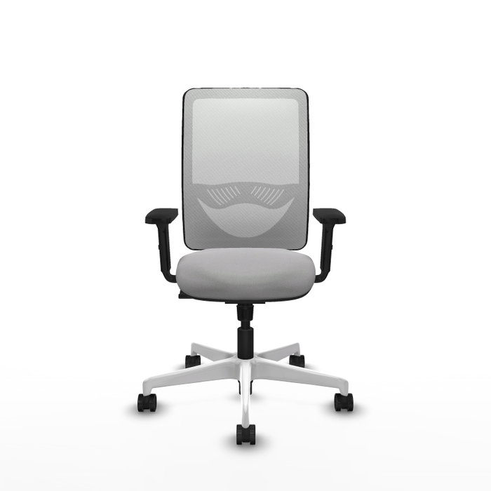 PIQUERAS Y CRESPO Silla de oficina Zulema con mecanismo Sincro, Gris claro y Blanco PIQUERAS Y CRESPO Silla de oficina Zulema con mecanismo Sincro, Gris claro y Blanco