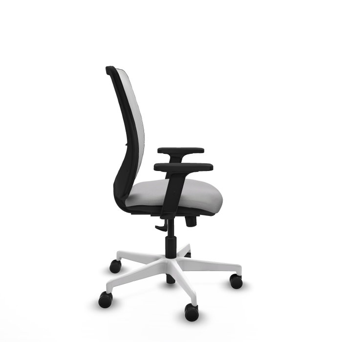 PIQUERAS Y CRESPO Silla de oficina Zulema con mecanismo Sincro, Gris claro y Blanco PIQUERAS Y CRESPO Silla de oficina Zulema con mecanismo Sincro, Gris claro y Blanco