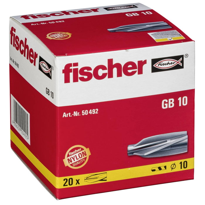 Fischer GB 10, Enchufe para concreto celular de 55 mm Fischer GB 10, Enchufe para concreto celular de 55 mm