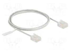 DeLOCK Cable de red RJ45 Cat.6 UTP Ultra Slim 1 m Gris