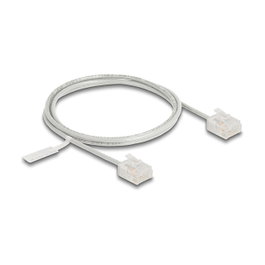 DeLOCK Cable de red RJ45 Cat.6 UTP Ultra Slim 1 m Gris