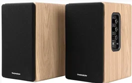Thomson THO3499550390018 Conjunto de Altavoces de 2 Unidades - Negro y Madera