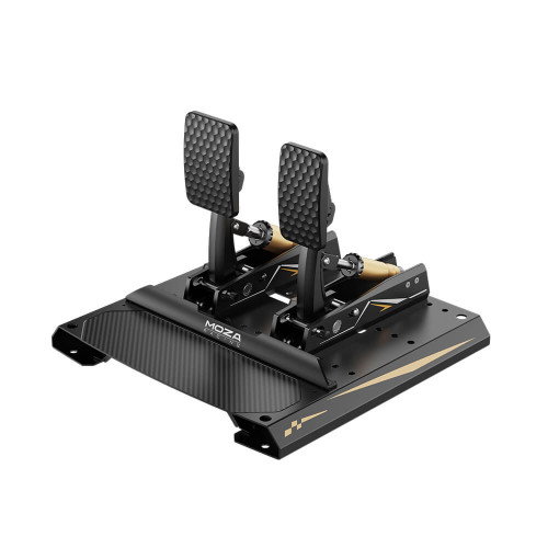 Moza Racing RS066 Pedal para Simulador de Vuelo/Carreras de Fibra de Carbono y Acero Negro