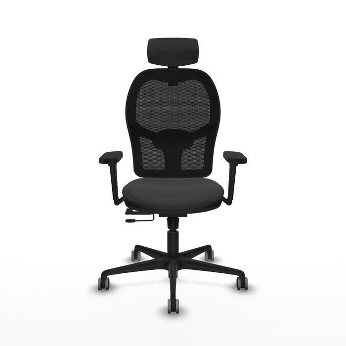 PIQUERAS Y CRESPO Silla de oficina Jorquera Sincro/Traslack Gris oscuro/Negro