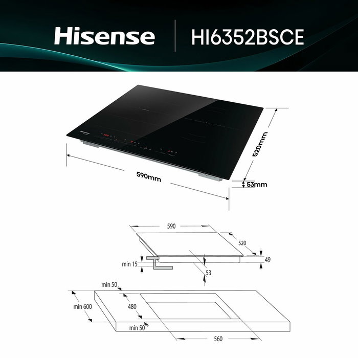 Placa de Inducción Hisense