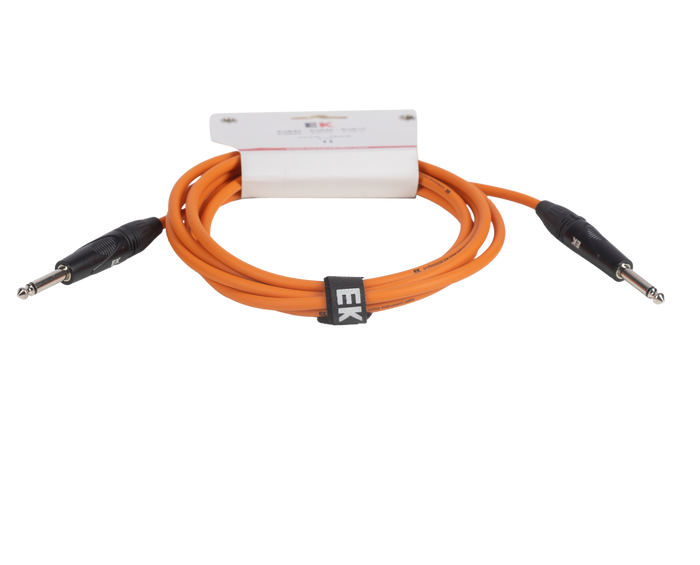 Cable Ek Audio para Guitarra Jack Recto-Recto 6 m Naranja Cable Ek Audio para Guitarra Jack Recto-Recto 6 m Naranja