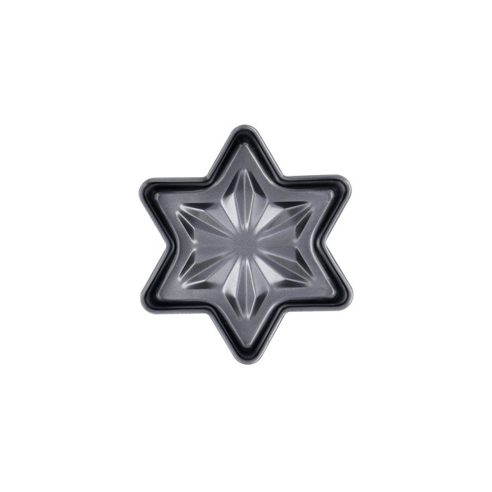 Quid Molde Estrella Sweet Grey Gris en Acero al Carbono