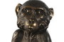 DKD Home Decor Figura de Mono en Resina Marrón y Dorado
