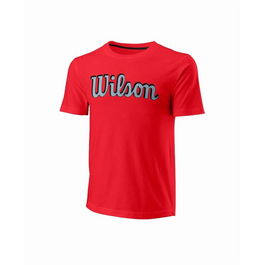 Camiseta de Manga Corta Hombre Wilson WRA806610 Rojo (S)