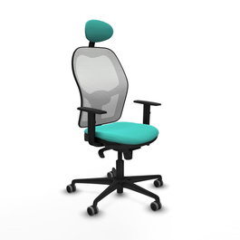 PIQUERAS Y CRESPO Silla de oficina Jorquera Turquesa y Blanco