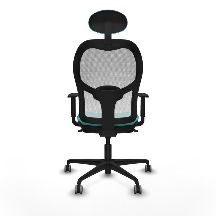 PIQUERAS Y CRESPO Silla de oficina Jorquera Turquesa y Blanco