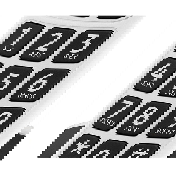 Doro PhoneEasy 100w - Teléfono DECT con altavoz, 20 entradas en agenda, identificador de llamadas y pantalla con luz de fondo, color Blanco Doro PhoneEasy 100w - Teléfono DECT con altavoz, 20 entradas en agenda, identificador de llamadas y pantalla con luz de fondo, color Blanco