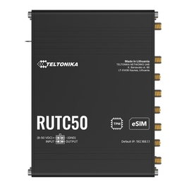 Teltonika RUTC50 V2 con eSIM, 5G y Wi-Fi 6, Negro